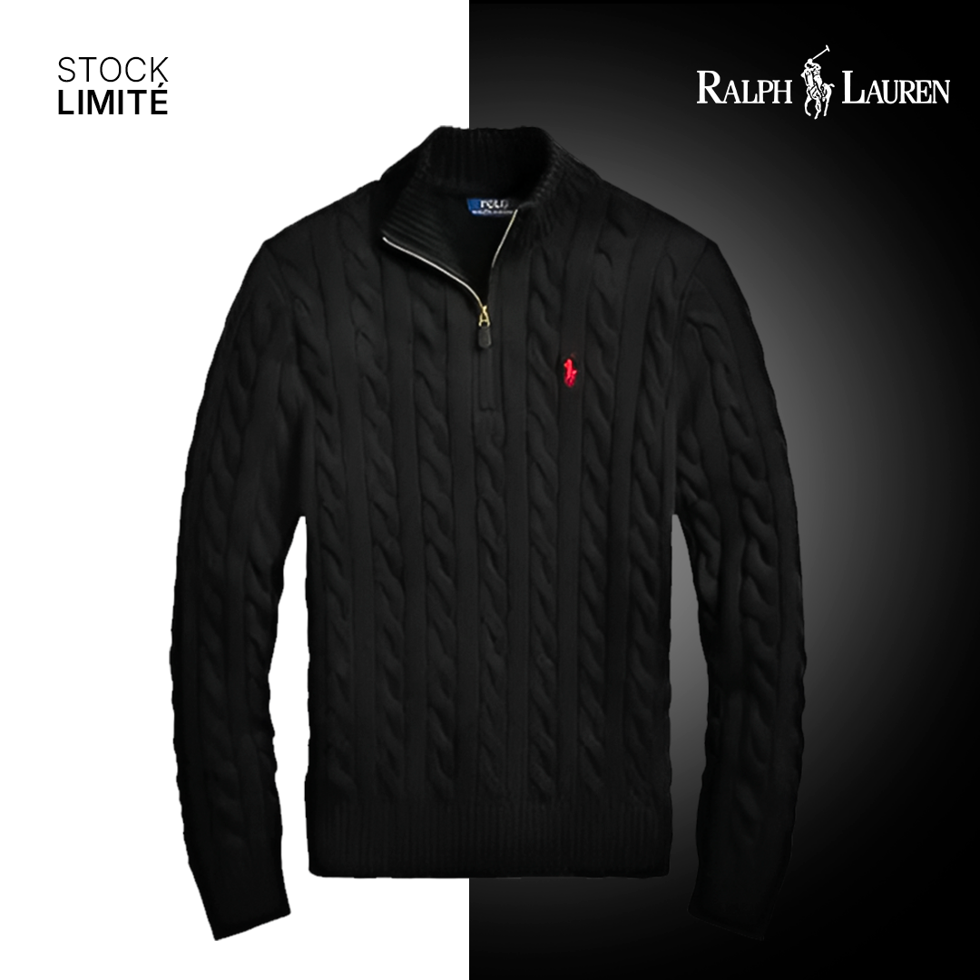 Cotton Twisted Zipper Sweater | LIMITED STOCK